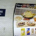 Nouvelle pub dans le métro à Paris