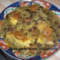 Tagine poulet raisins secs/abricots