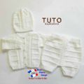 PATRON tricot bb FACILE et PREMA modele layette bébé et patron a tricoter Explications tuto brassière, bonnet, chaussons et Reborn