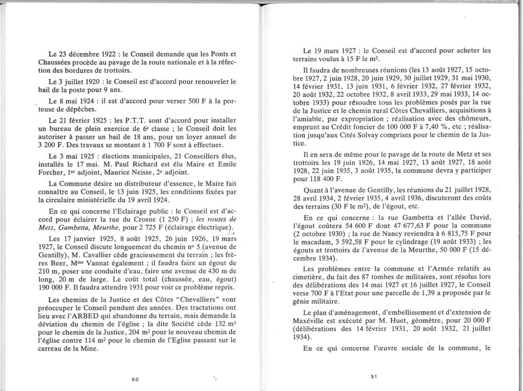 Histoire de Maxéville par André Vautrin 