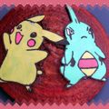 Pokemon (Gâteau au yaourt façon marbré)