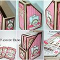 Anniversaire du Blog : boite à cartes et cartes Anniversaire par Aurélie – ScraplaFlus’