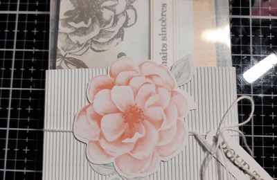 Carterie : le kit de carte "rose sentimentale"