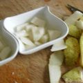 Crumble de poire au beurre aromatisé