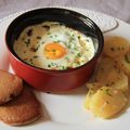 Oeuf cocote au saumon