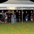AU CŒUR DU CIMETIÈRE ALLEMAND AVEC UNE DÉLÉGATION DE KÖNIGSEE, L'HOMMAGE A MATTHIAS ERZBERGER.