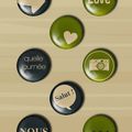 Encore une suite aux cartons pour le Project Life : des badges en freebie