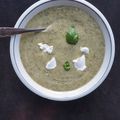 SOUPE de Courgettes au Chèvre et au Basilic