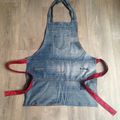 Tablier recyclage d'un jean