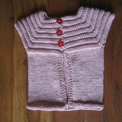 Gilet empiècement godron