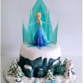 Gâteau Reine des Neiges (tutoriel)