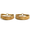 A pair of gold 'floral' bangles, Liao dynasty