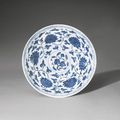 A fine blue and white lianzhi bowl, mark and period of Xuande (1426-1435)