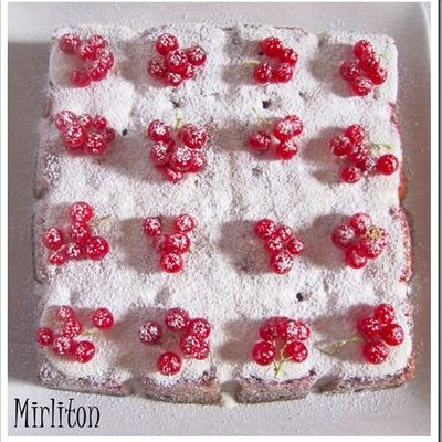 ¤¤¤Gâteau Blanche-Neige aux groseilles et chocolat blanc¤¤¤