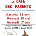 Café des parents: 3 nouvelles dates