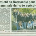 "Un voyage instructif en Normandie pour les élèves de terminale du lycée agricole"