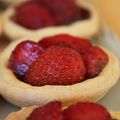 Tartelettes chocolatées aux fraises