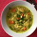 Soupe au poulet, aux légumes et au riz