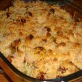 Crumble de courgettes aux tomates confites