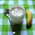 Yaourts à la banane et au caramel