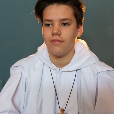  portrait julien en communiant