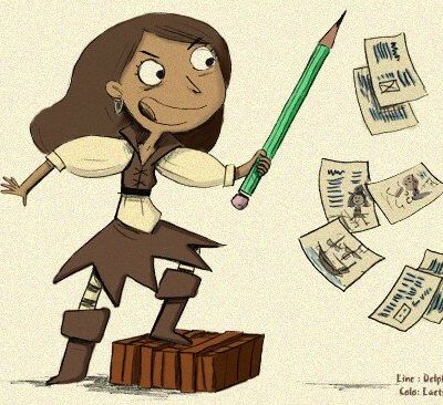 Colorisation dessin Delphine