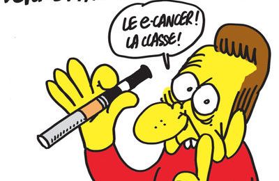 La e-cigarette donnerait le cancer ! - par Charb- Charlie Hebdo le site - 160913