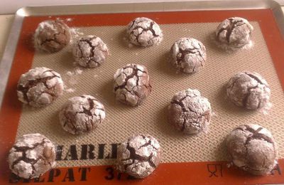 CHOCOLATE CRINKLES (CRAQUELES AU CHOCOLAT)