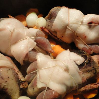 Bécasses Flambées au Foie Gras