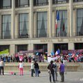 Manifestation devant l'Hôtel de Ville...