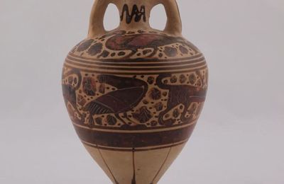 Amphoriskos (Container for Oil), Greek, Corinth, 600-575 BCE