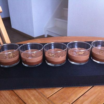 Verrines aux deux chocolats