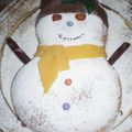 Gâteau bonhomme de neige