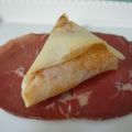 Des triangles sur bresaola