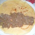 CREPES FARCIES A LA VIANDE HACHEE 