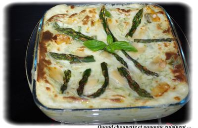 LASAGNES AUX ASPERGES VERTES