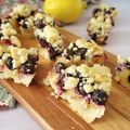 Tarte sablée crumble lemond et myrtille 