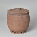 Unglazed Russet Colored Lidded Jar, Trần Dynasty 1225–1400 A.D., Vietnam