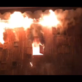 Incendie d'un bâtiment de trois étages