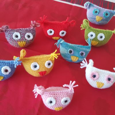 chouettes porte clé