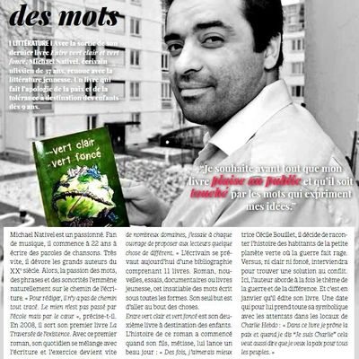 ENTRE VERT CLAIR ET VERT FONCÉ, un livre jeunesse de Michael Nativel