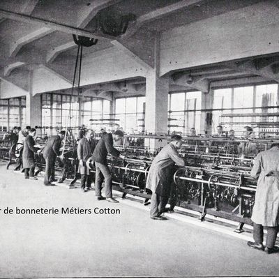 Les débuts de l'école des textiles et de bonneterie