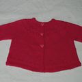 Rose cardigan pour baby girl ...