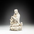 A blanc-de-Chine figure of Guanyin, Qing dynasty, 18th19th century