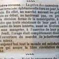 LA GREVE DES COCASSIERS ..... EN 1909.......