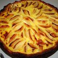 tarte au flan et aux pommes