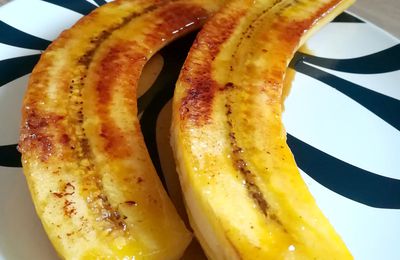 Bananes plantain caramélisées