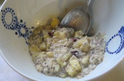 Petit-déjeuner: "overnight oats"