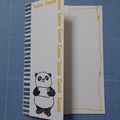 carte d'anniversaire panda ou pandas