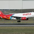 Aéroport: Toulouse-Blagnac(TLS-LFBO): Air Malta: Airbus A319-112: 9H-AEH: MSN:2122. Nouvelle livrée.